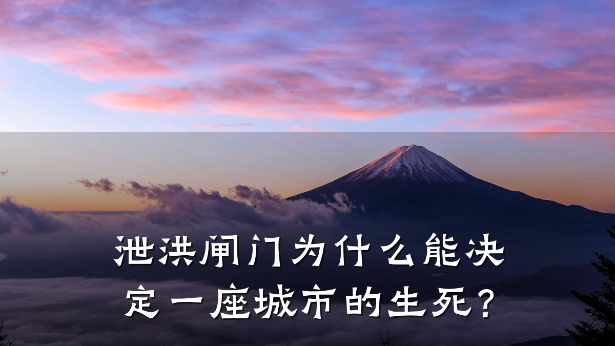 泄洪闸门为什么能决定一座城市的生死？