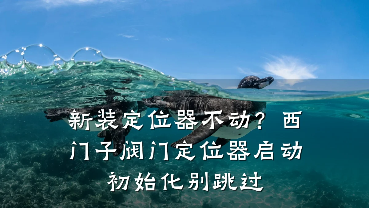 新装定位器不动?西门子阀门定位器启动初始化别跳过
