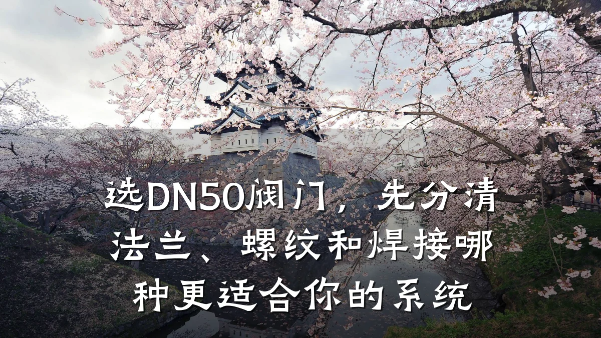 选DN50阀门,先分清法兰、螺纹和焊接哪种更适合你的系统