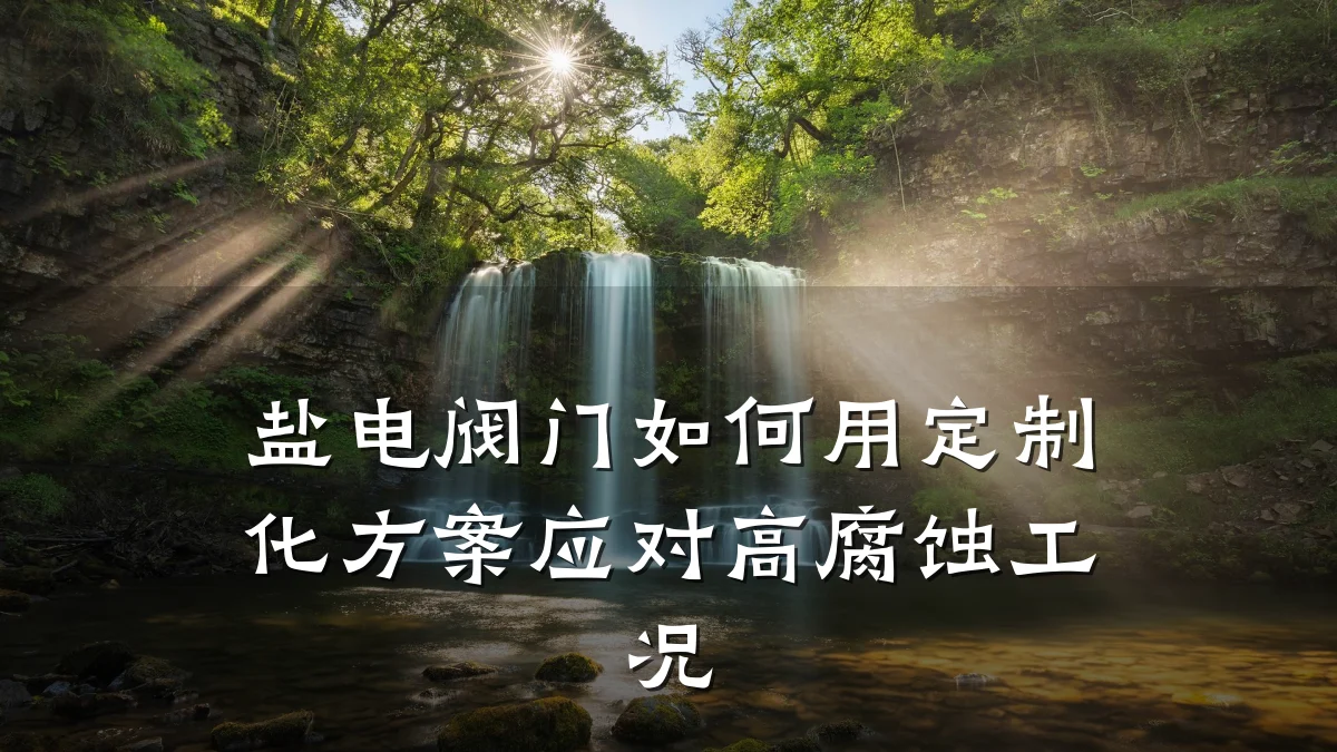盐电阀门如何用定制化方案应对高腐蚀工况