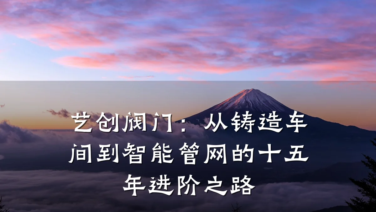 艺创阀门:从铸造车间到智能管网的十五年进阶之路