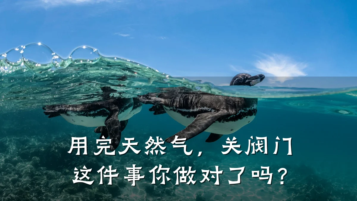 用完天然气,关阀门这件事你做对了吗?